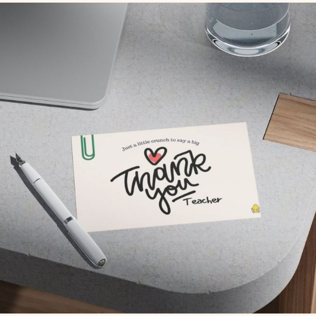 A Heartfelt Crunch | Customisable 2-in-1 Teacher Appreciation Gift